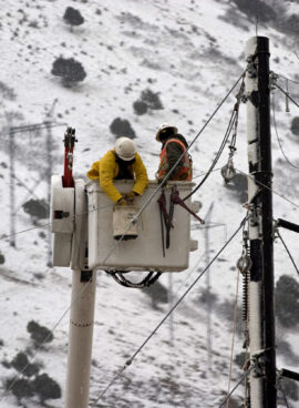 Power Company Workers