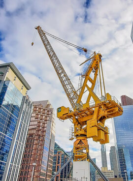 Construction of the luxury condominium in the heart of а city downtown at a premium location near financial center and main tourist attractons