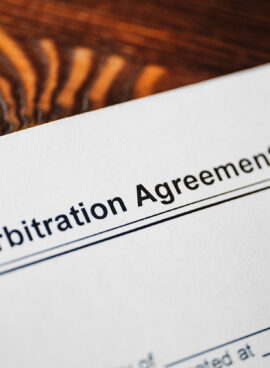 The document Arbitration Agreement is ready for signing