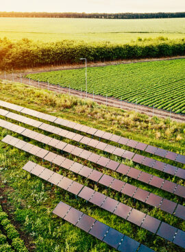 Solar power supply for the farm