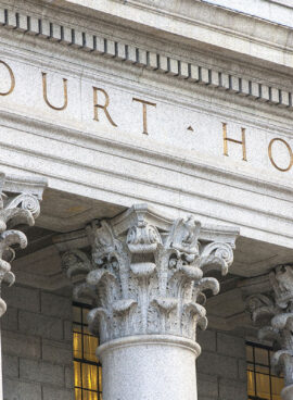 Courthouse facade.